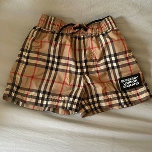 Toddler Burberry swim trunks